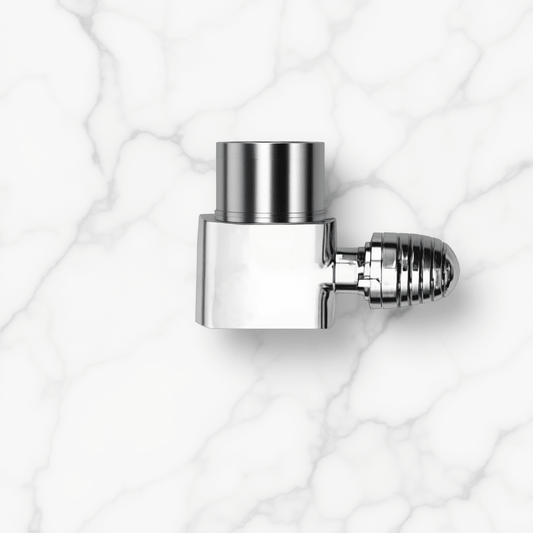 Eucotherm Central Valves Angled Chrome in Chrome