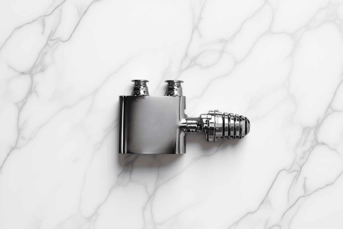 Eucotherm Central Valves Straight Chrome in Chrome