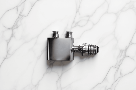 Eucotherm Central Valves Straight Chrome in Chrome