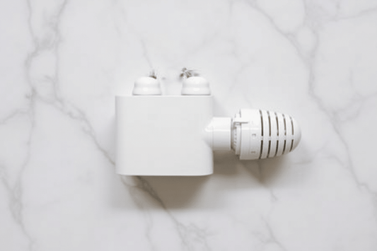 Eucotherm Central Valves Straight White in White