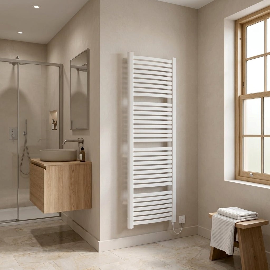 Eucotherm Fino Designer Heated Towel Rail in 765 H X 480 W
