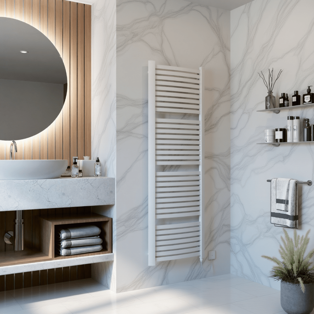 Eucotherm Fino Designer Heated Towel Rail in 765 H X 480 W