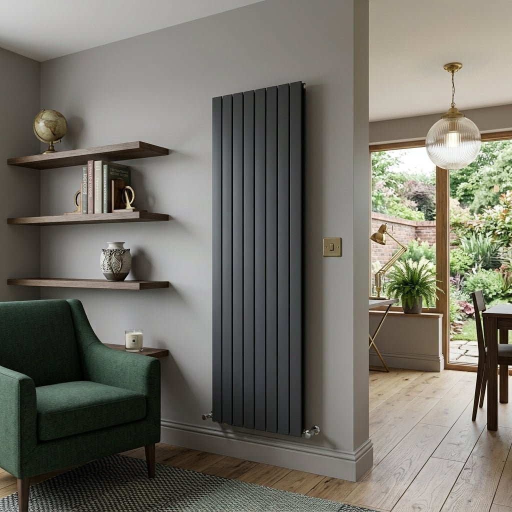 Eucotherm Mars Duo Vertical Flat Panel Designer Radiator in 600 H X 445 W