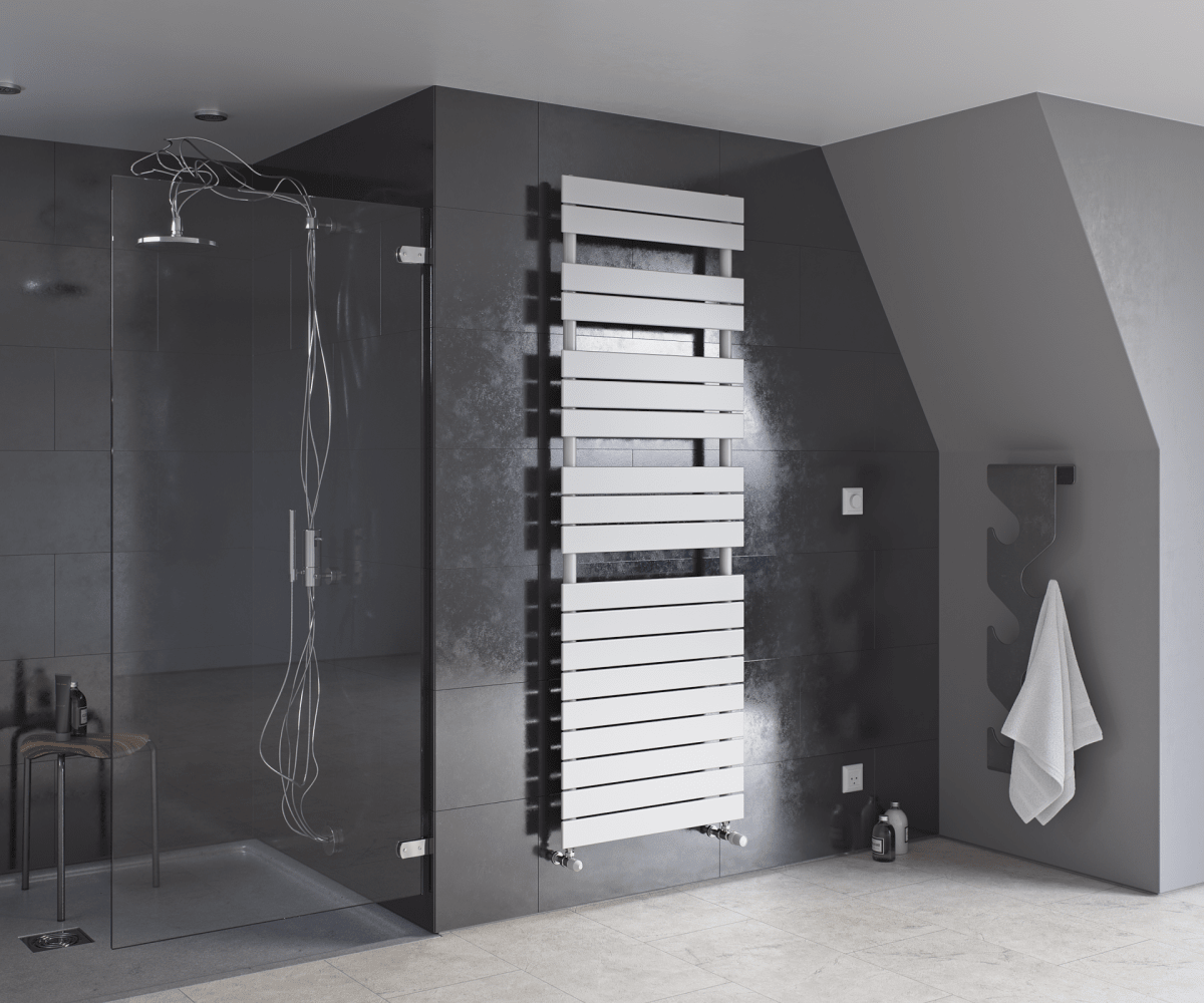 Eucotherm Mars Primus Flat Panel Towel Radiator in Single Panel