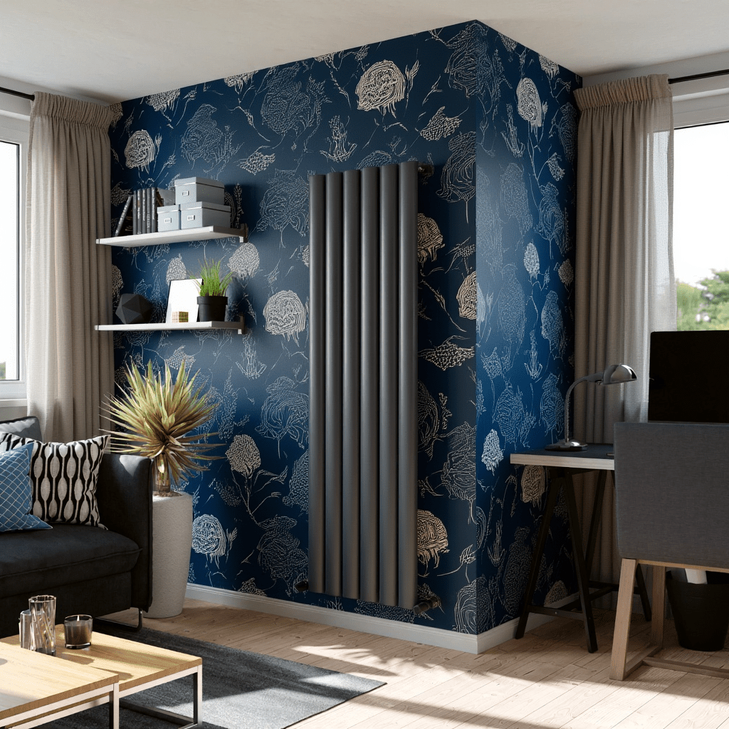 Eucotherm Saturn Vertical Designer Radiator in 1800 H X 280 W