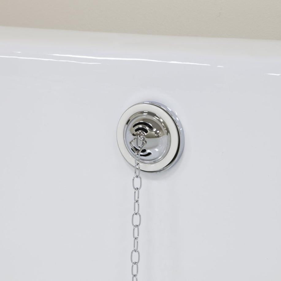 Hurlingham Exposed Bath Waste - Ice Cold Spice | Nickel H880 x W52 x D600