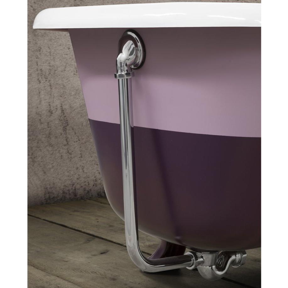 Hurlingham Exposed Bath Waste - Ice Cold Spice | Nickel H880 x W52 x D600