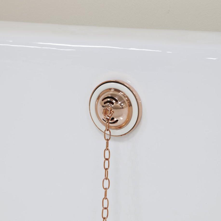 Hurlingham Exposed Bath Waste - Ice Cold Spice | Nickel H880 x W52 x D600