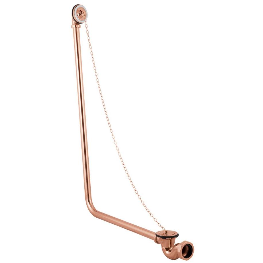Hurlingham Exposed Bath Waste - Ice Cold Spice | Copper H880 x W52 x D600