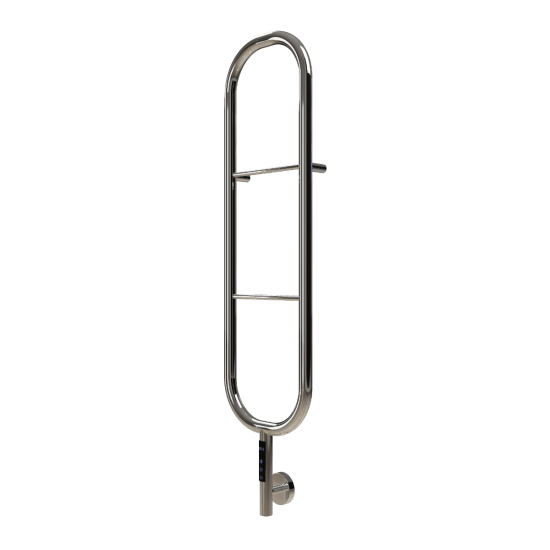 Carisa Felix Stainless Steel Dry Electric Towel Radiator - Ice Cold Spice | 1200H x 300W Matt Black