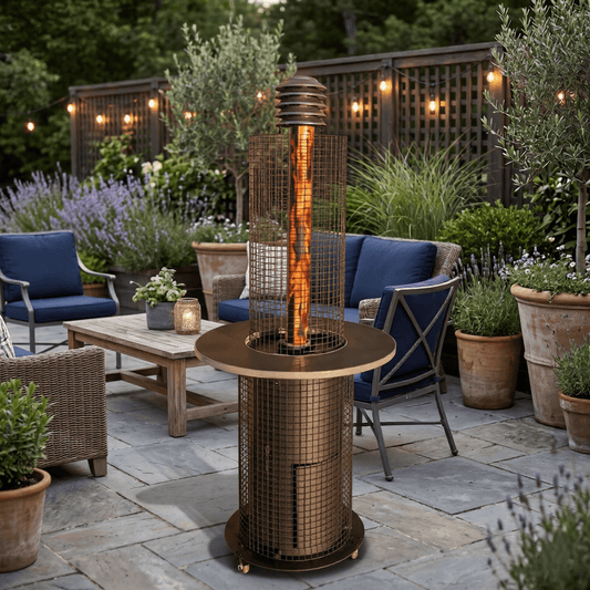 Firestorm Flamenco Patio Heater - Patio Heater - Ice Cold Spice | Black