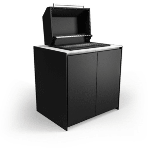Fontana Ignes Charcoal Grill Cabinet in Black