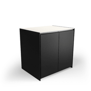 Fontana Ignes Door Cabinet 65 in Black