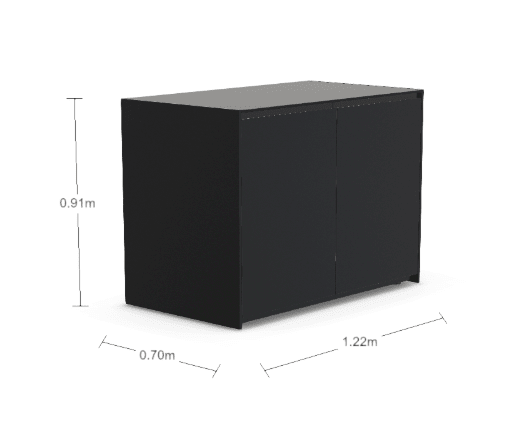 Fontana Ignes Double Door Cabinet 120 in Noir Avenue