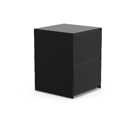 Fontana Ignes Double Drawer 65 in Noir Avenue