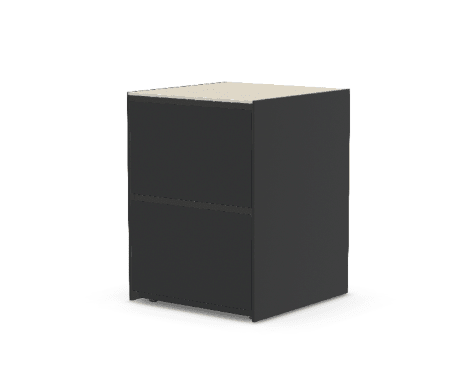 Fontana Ignes Double Drawer 65 in White Boulevard