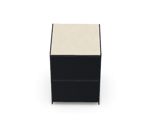 Fontana Ignes Double Drawer 65 in White Boulevard