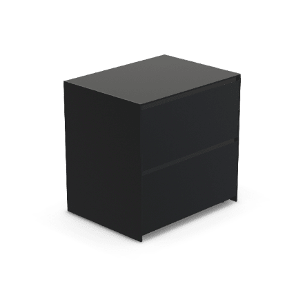Fontana Ignes Double Drawer 90 in Noir Avenue