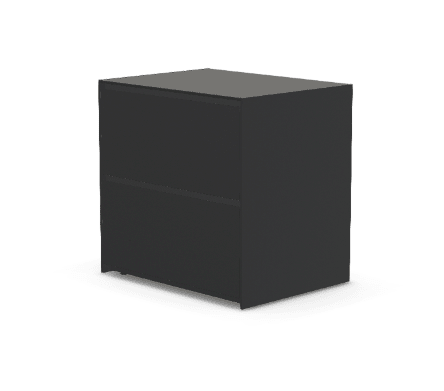 Fontana Ignes Double Drawer 90 in Noir Avenue