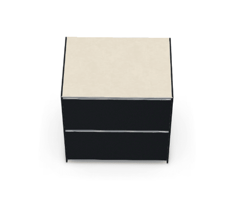 Fontana Ignes Double Drawer 90 in White Boulevard