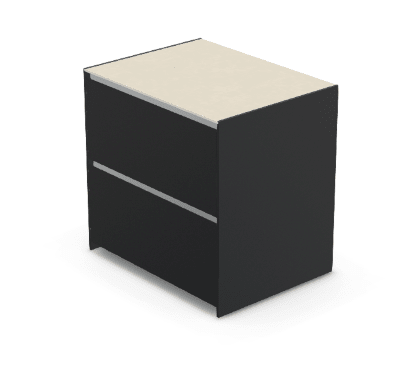 Fontana Ignes Double Drawer 90 in White Boulevard