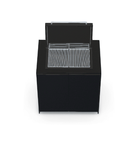 Fontana Ignes Focum Charcoal Grill Cabinet in Noir Avenue