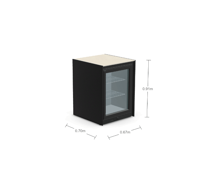 Fontana Ignes Fridge 65 in Noir Avenue