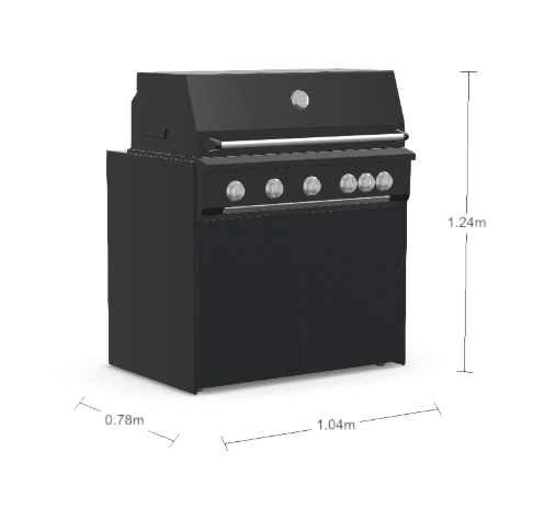 Fontana Ignes GAS BBQ Cabinet MAX in Noir Avenue