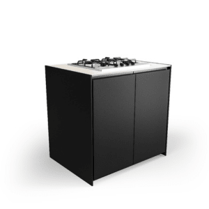 Fontana Ignes Gas Stove 2 Burner 65 in Black