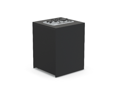 Fontana Ignes Gas Stove 2 Burner 65 in White Boulevard