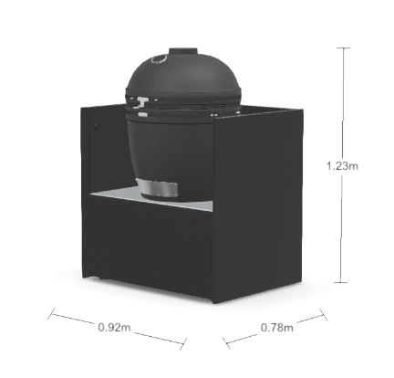 Fontana Ignes Kamado Cabinet Smart 90 in Black