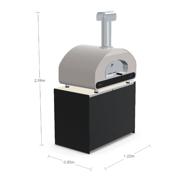 Fontana Ignes Pizza Oven Cabinet 120 in White Boulevard