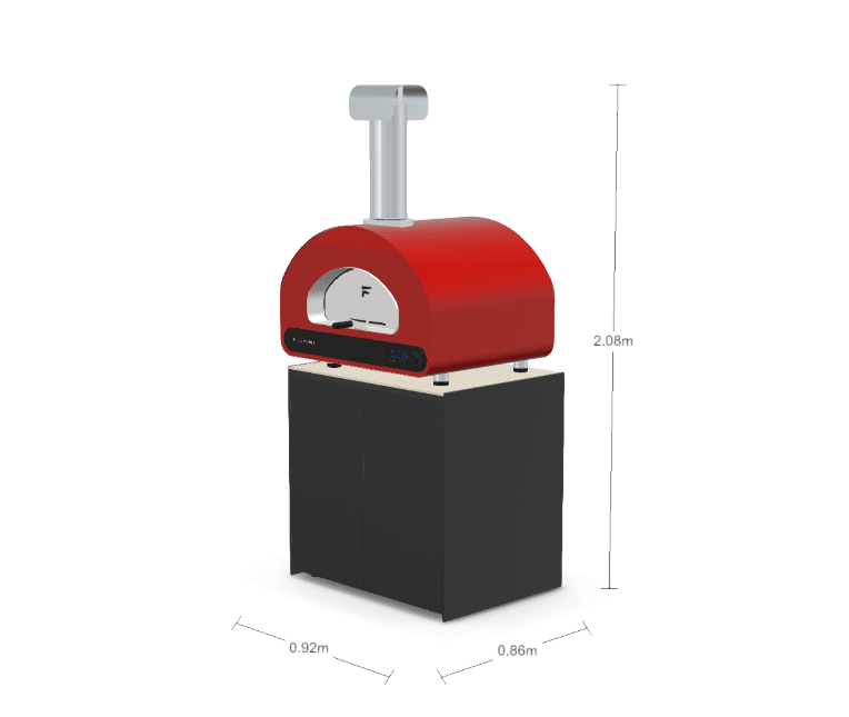 Fontana Ignes Pizza Oven Cabinet 90 in White Boulevard