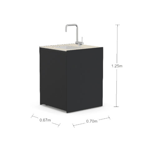 Fontana Ignes Sink 65 in White Boulevard