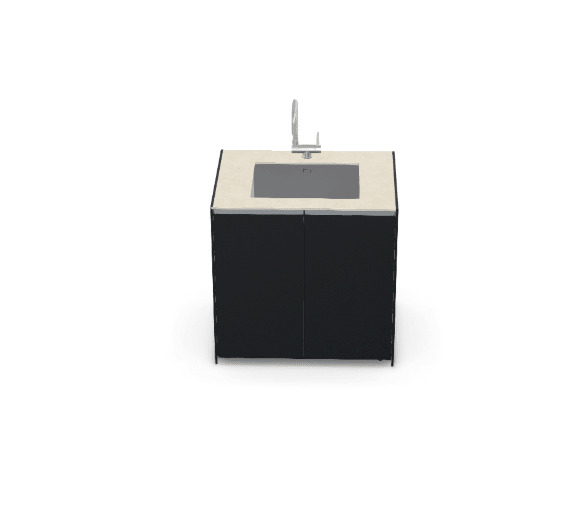 Fontana Ignes Sink 90 in Noir Avenue