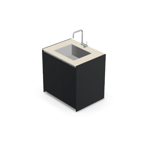 Fontana Ignes Sink 90 in White Boulevard
