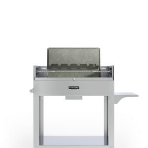 Fontana Tirreno Barbecue with Rotisseire in Stainless Steel