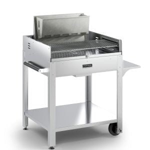 Fontana Tirreno Barbecue with Rotisseire in Stainless Steel
