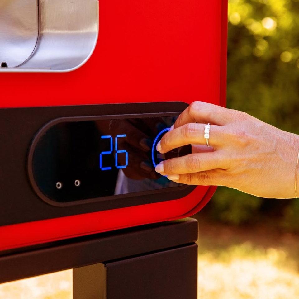Fontana Volta 90 Dual Fuel in Rosso/Red Pizza Oven in Red