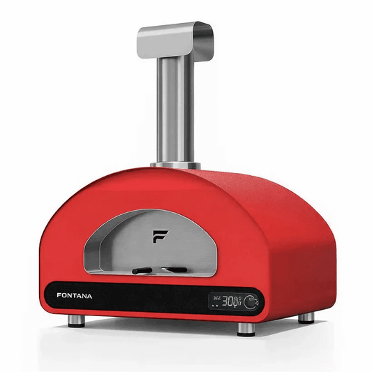 Fontana Volta 90 Dual Fuel in Rosso/Red Pizza Oven in Red