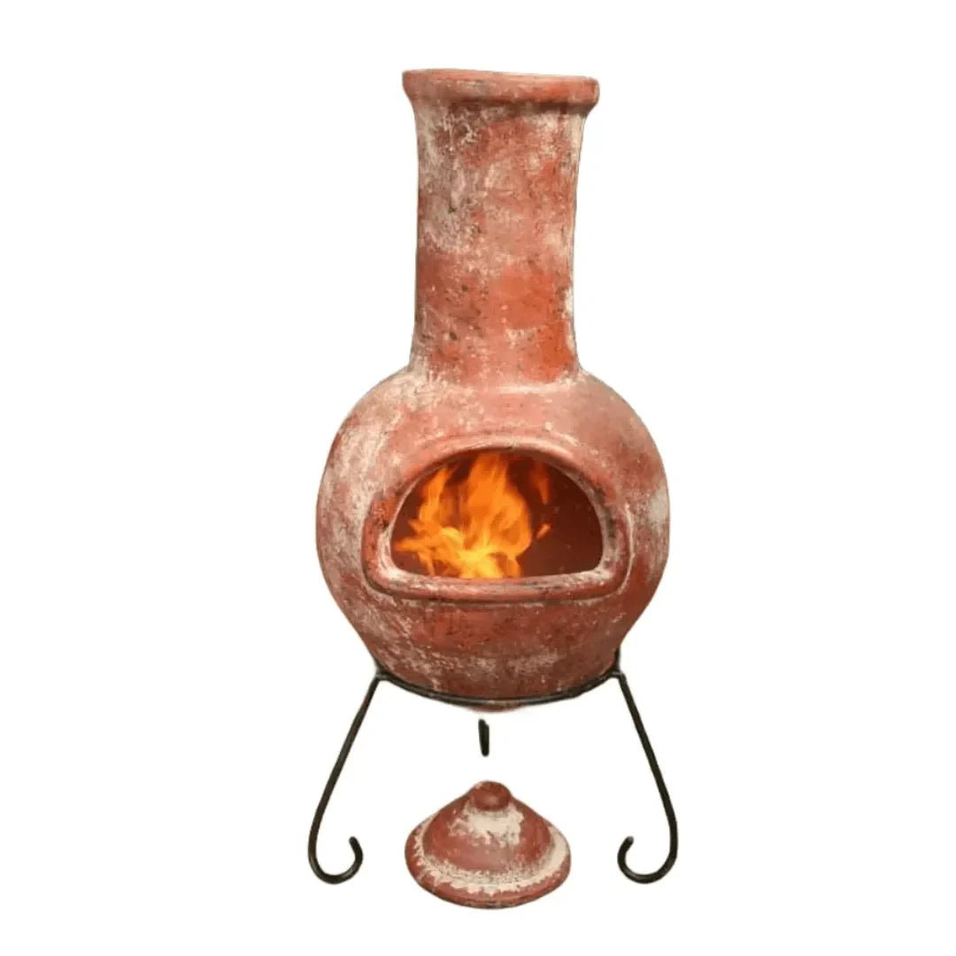Gardeco Colima Terracotta Mexican Chimenea in Large