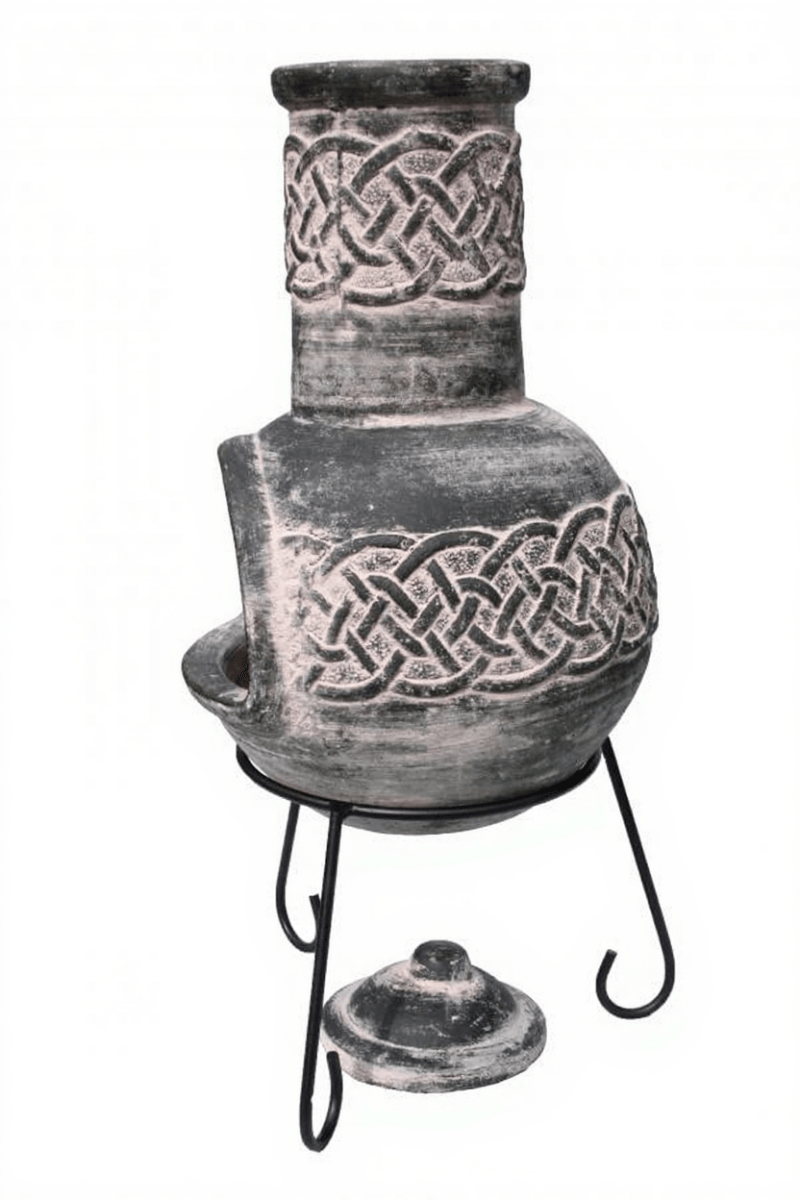 Gardeco Edyth Green Mexican Chimenea in Medium