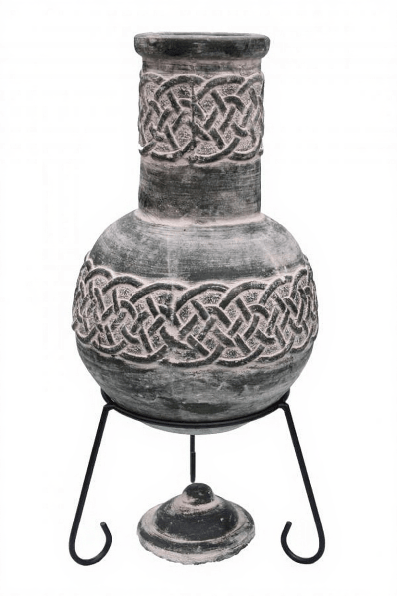Gardeco Edyth Green Mexican Chimenea in Medium