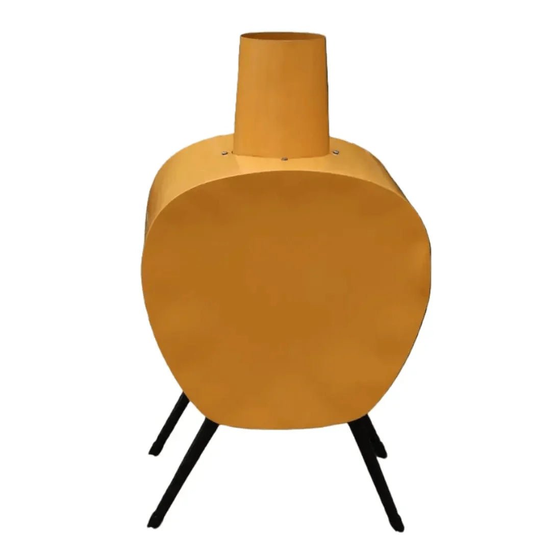Gardeco Stella Orange Mid - Century Retro Chimenea in Vibrant Orange