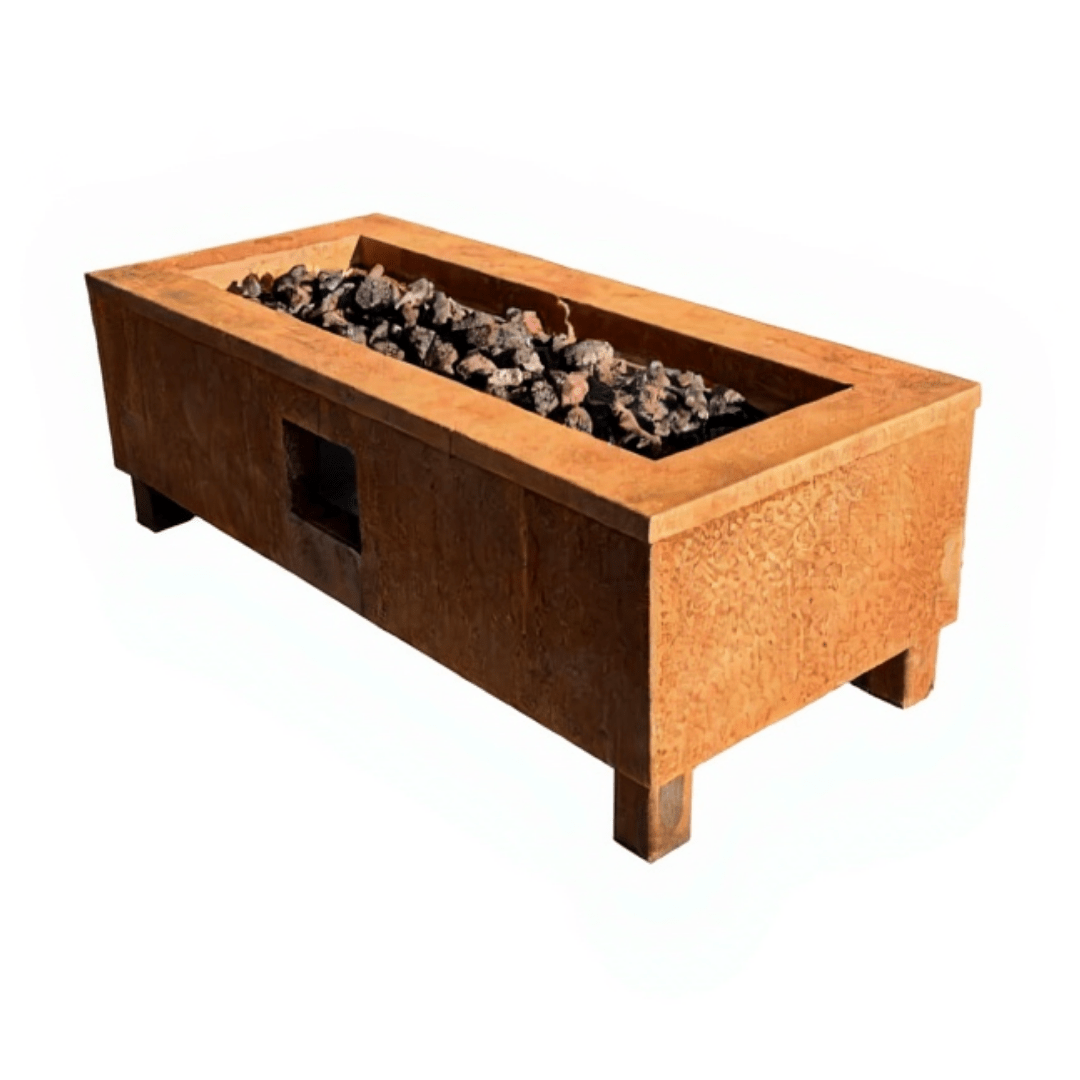 Gladiator Corten Steel Garden Fire Table 1200H x 500W in Corten Steel