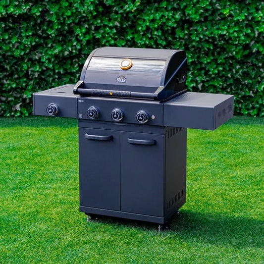 GRLLR Prime G3S 3 Burner Gas Barbecue with Side Burner in Anthracite