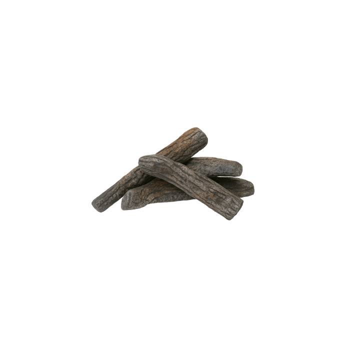 Happy Cocooning Ceramic Woodlogs (Set of 4 Pieces) in Grey Brown