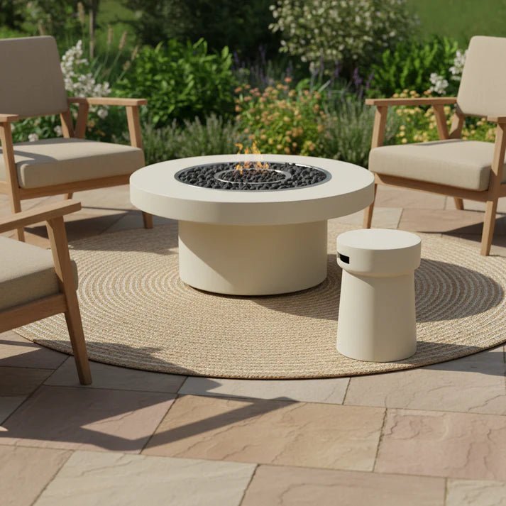 Happy Cocooning Cork Gas Bottle Enclosure in Oyster Beige