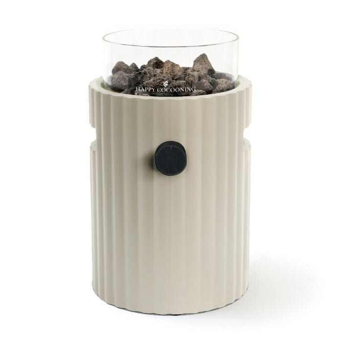 Happy Cocooning Lumi Rib Table Top Burner in Oyster Beige