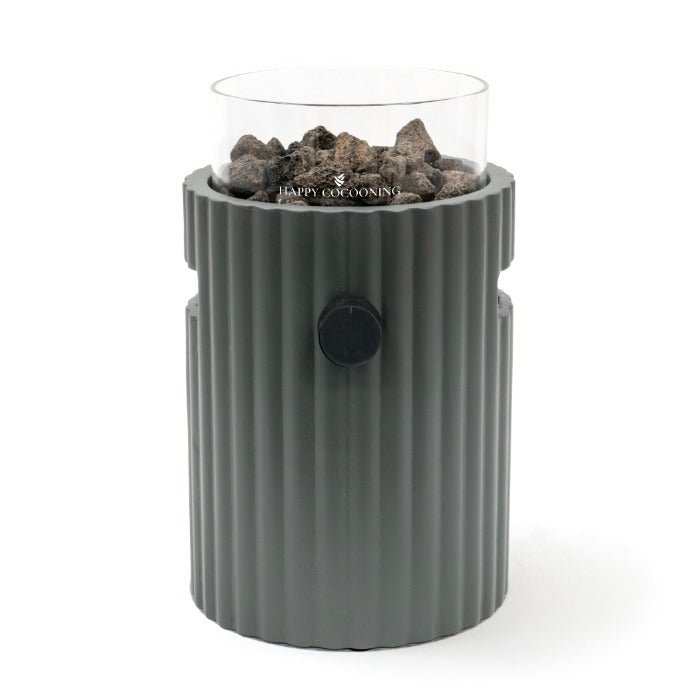 Happy Cocooning Lumi Rib Table Top Burner in Smokey Anthracite